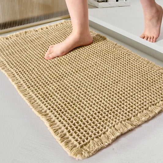 LuxeDry Waffle Bath Mat