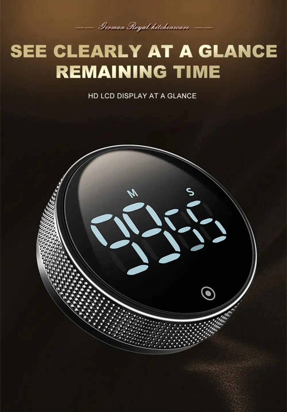 LED Digital Kitchen Timer Study Stopwatch Magnetic Electronic Cooking Countdown Clock LED Mechanical Remind Alarm Kitchen Gadget